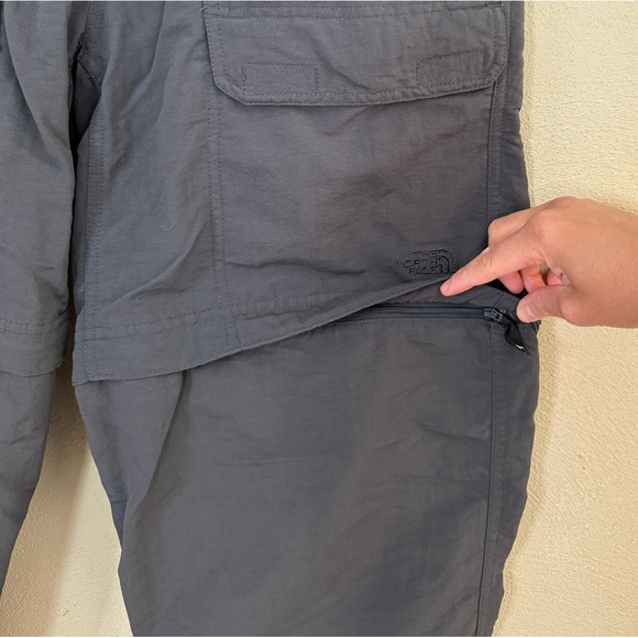 The North Face Gray Paramount Trail Convertible Cargo Pants Belt Like New Mens S - Picture 5 of 12